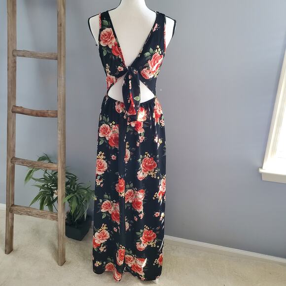 Minette Sleeveless Floral Maxi Sundress Size M - Picture 2 of 9